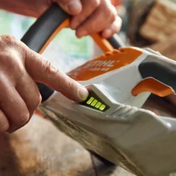 Stihl HSA45 Cordless Hedgetrimmer -Garden Supplies Sales Store HSA45Hedgetrimmercharging