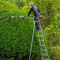 Henchman Tripod Ladder - 3 Adjustable Legs -Garden Supplies Sales Store Inuse