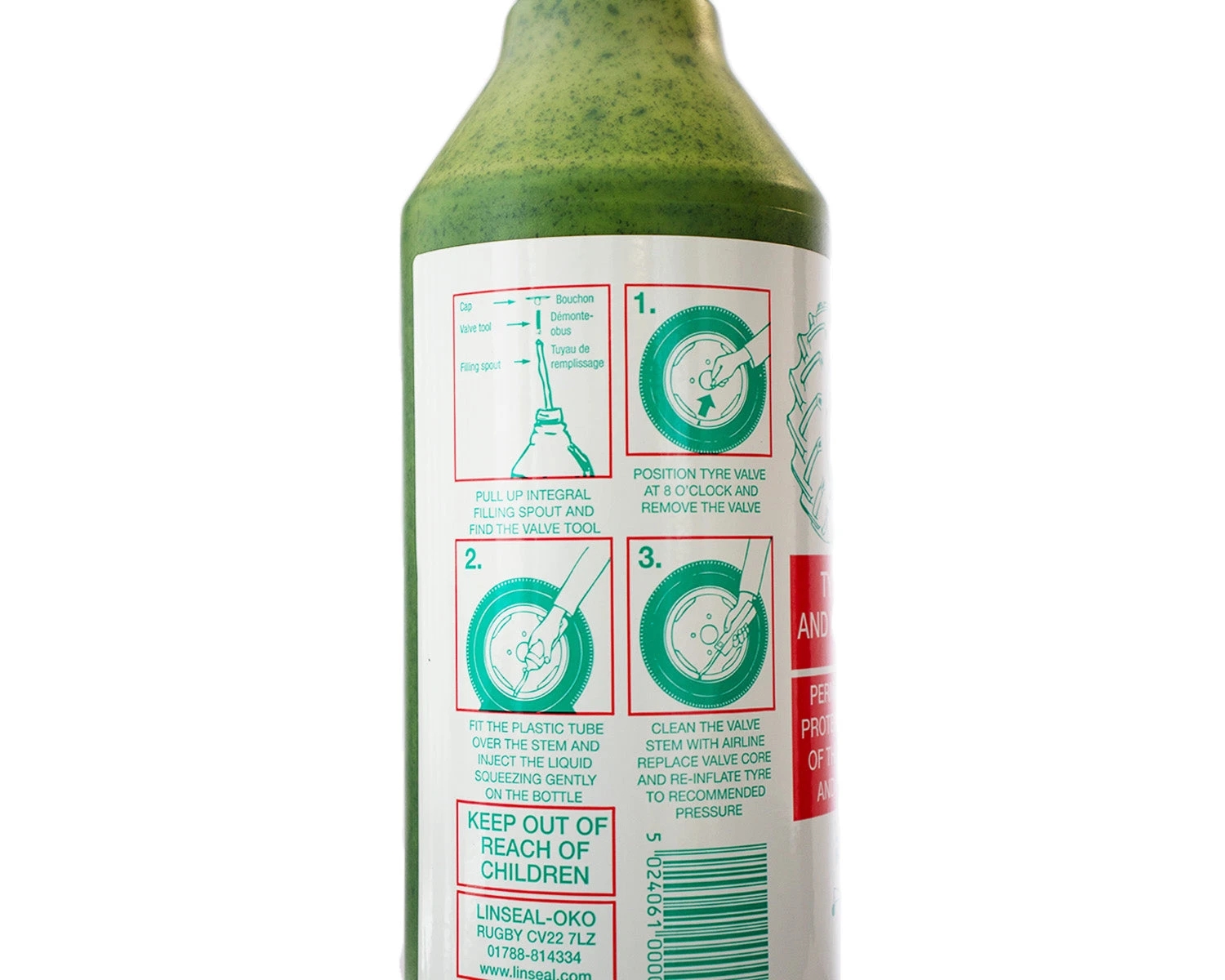 Linseal OKO Tyre Sealant And Instant Repair 1L 2 Linseal OKO Tyre Sealant And Instant Repair 1L - Image 2